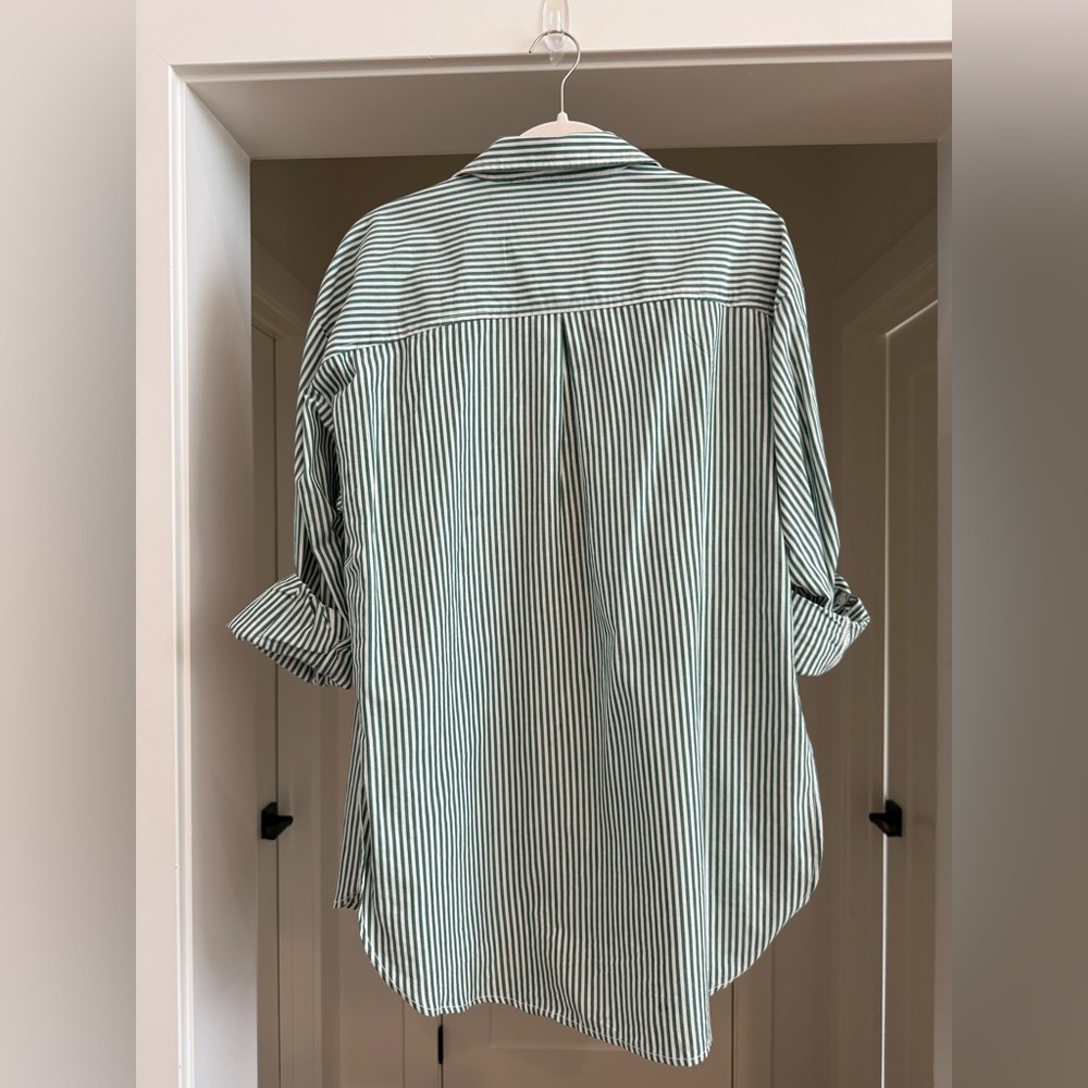The Bennet Buttondown Shirt by Maeve - Size S - Moss - Picture 10 of 12